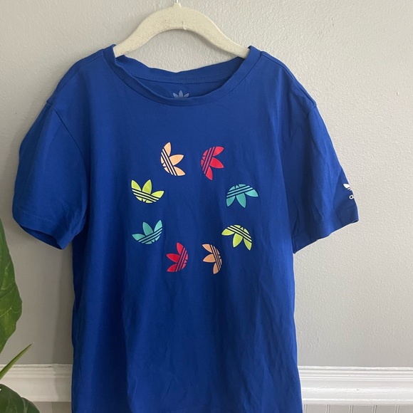 Adidas Boys Logo Blue Cotton Matching Set Outfit Bundle Size Small - Picture 3 of 14